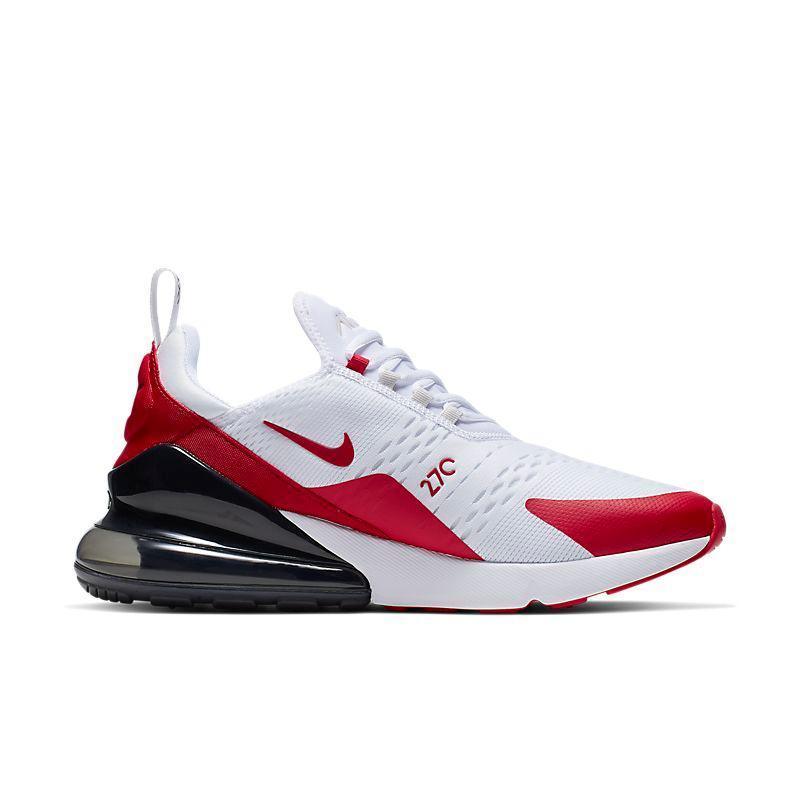 Nike Air Max 270 White Anthracite Red - Men's Lifestyle Sneakers