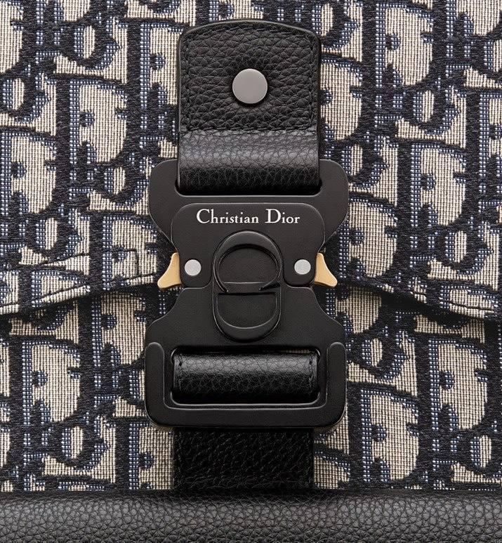 Dior Gallop Sling Bag Black Grained Calfskin