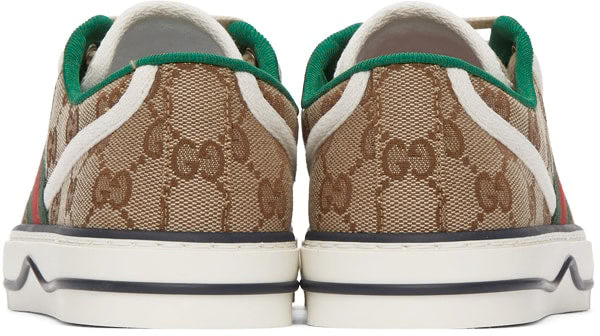 BEIGE GG SUPREME 'GUCCI TENNIS 1977' SNEAKERS
