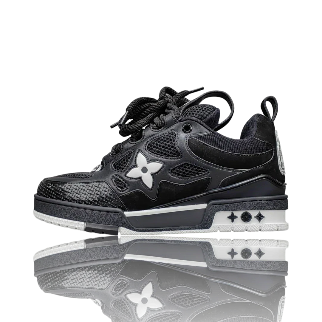 LOUIS VUITTОП SKATE SNEAKER 'BLACK WHITE'