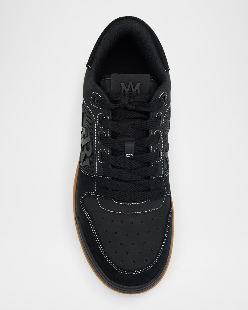 Logo Leather Low-Top Sneakers