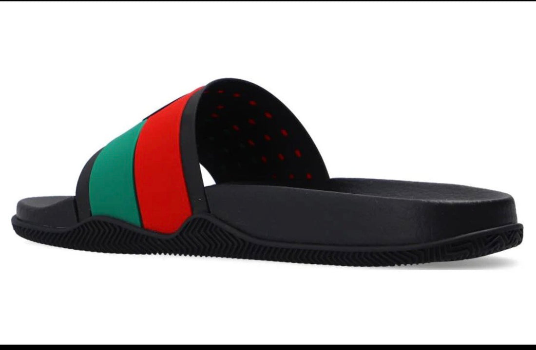 Gucci Slide 'Interlocking G - Black Red Green' 655265-JFA00-8815 #.
