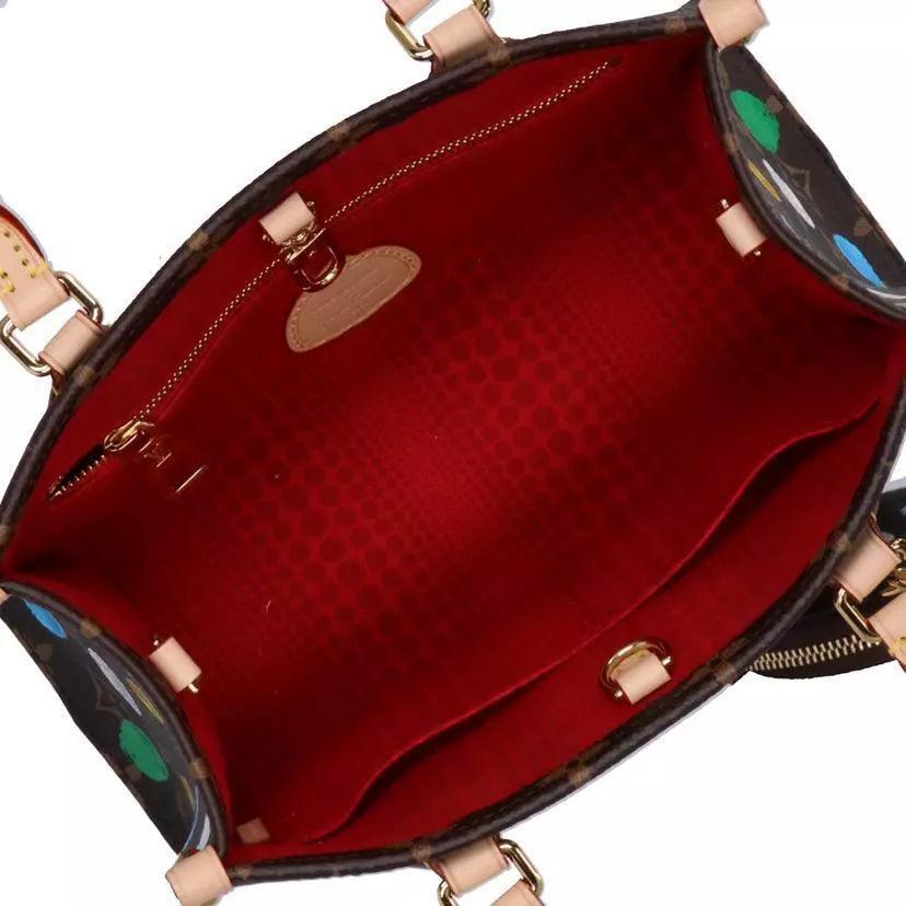 LOUIS VUITTON Monogram x Kusama Yayoi On the Go PM Hand Bag