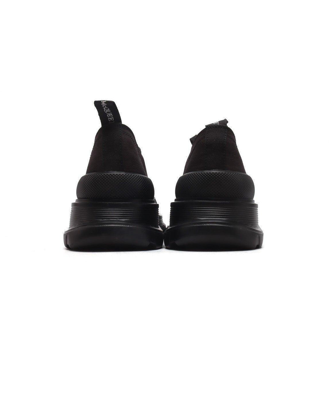 Alexander McQueen Women Tread Slick lace-up Sneakers 'Black'