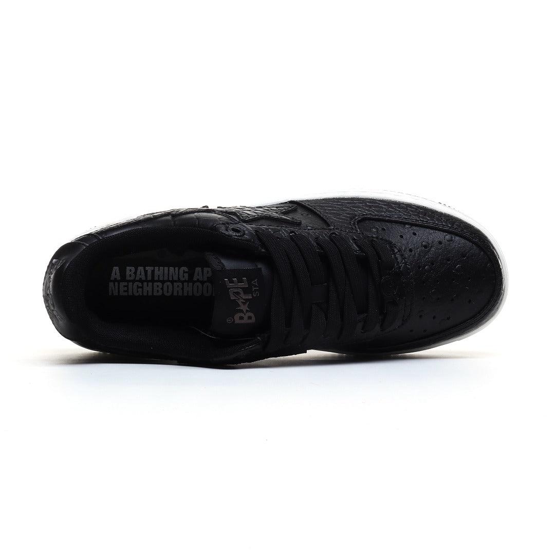 Neighborhood x Bapesta 'Black Crocodile & Ostrich'