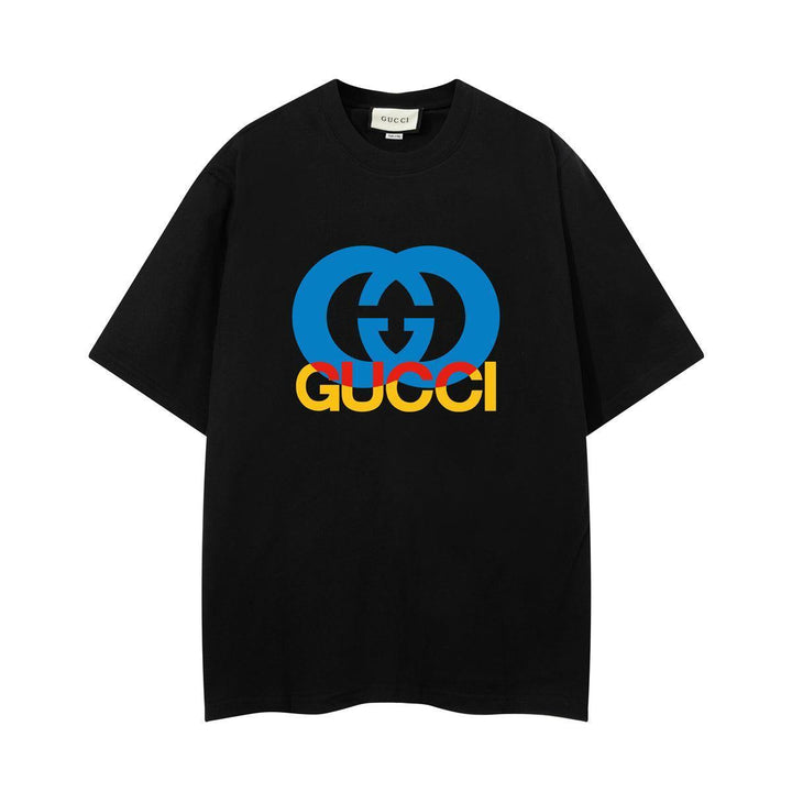 Gucci T-Shirt Black Crew Neck | Luxury Cotton Tee - Casual Elegance