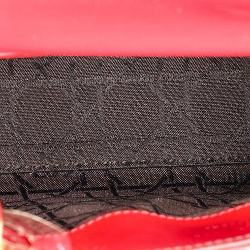 Christian Dior Lady Dior Bag Cannage Quilt Patent Mini