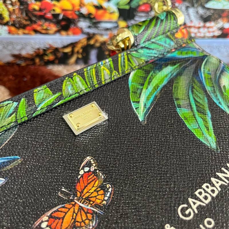 Dolce & Gabbana Flower Print Sicily Bag