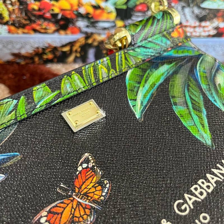 Dolce & Gabbana Flower Print Sicily Bag