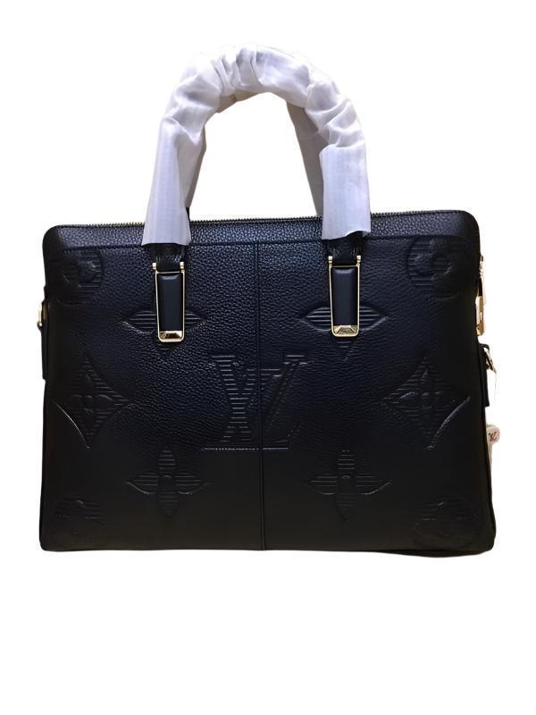Louis Vuitton Black Monogram Giant Empreinte Leather Onthego MM Men Bag