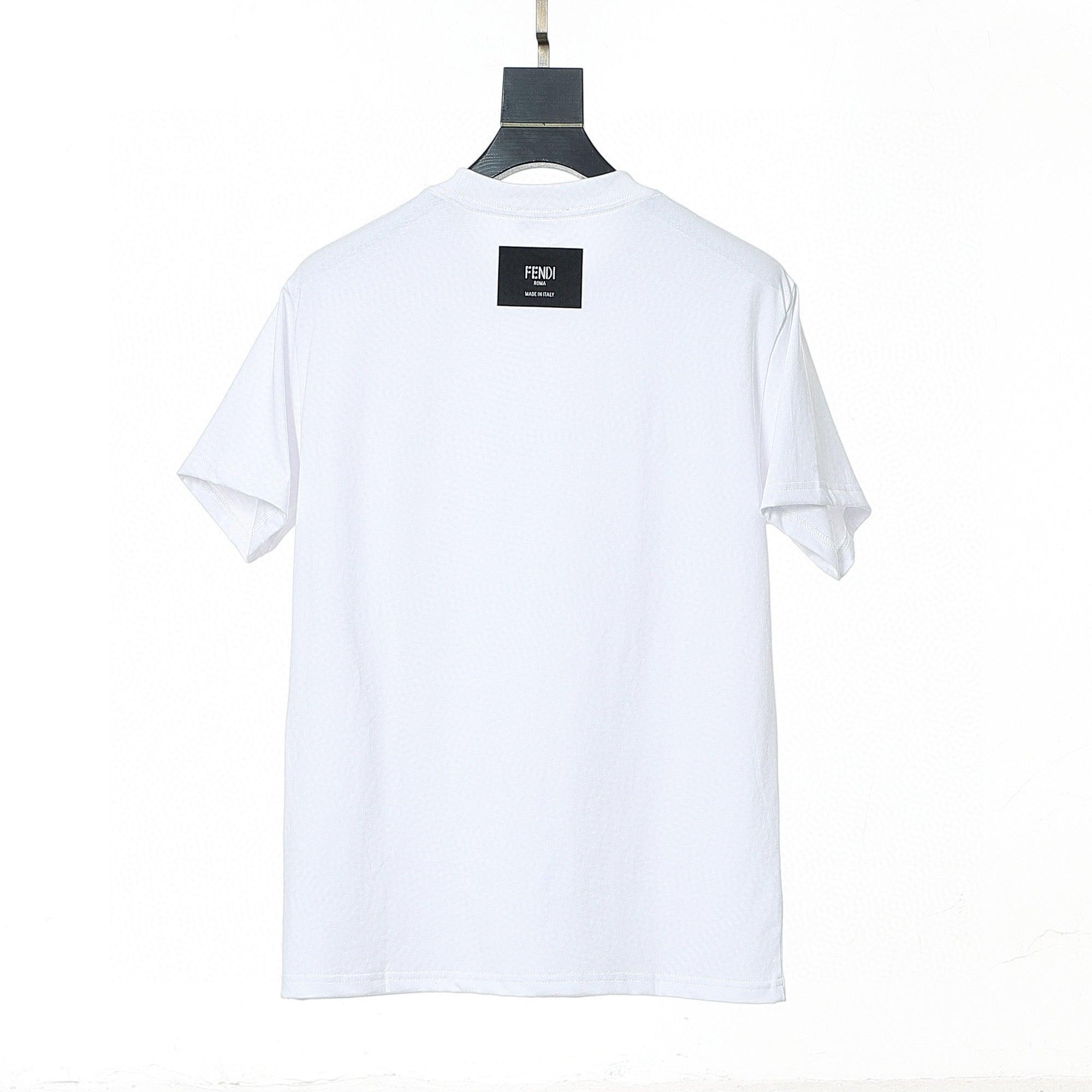 Fendi T-Shirt without Collar 'White'