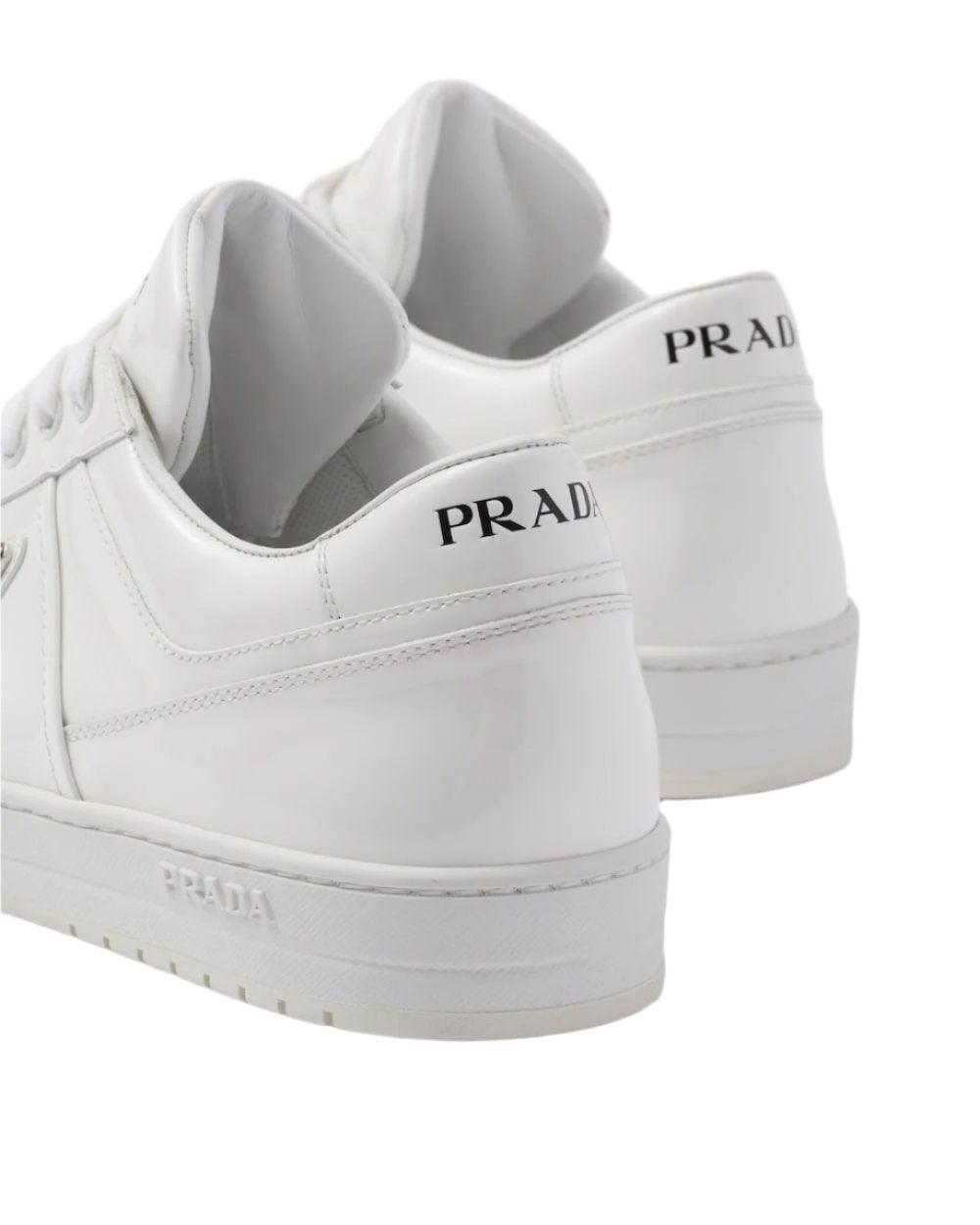 Prada Downtown nappa leather sneakers 'White'