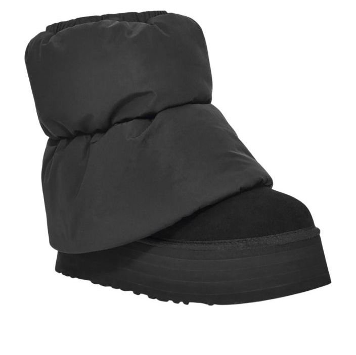 (WMNS) UGG Classic Mini Dipper Puffer Boots 'Black' 1158275-BBLC