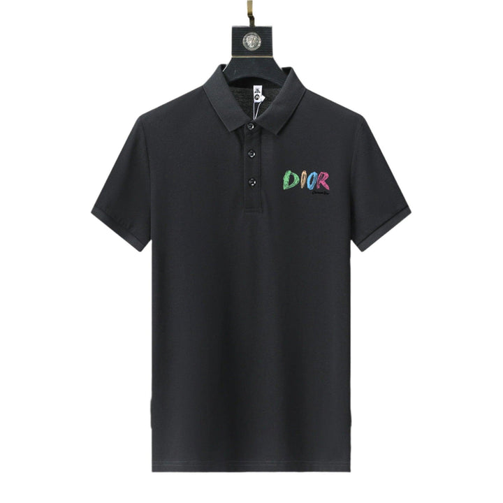Dior Black T-Shirt With Collar