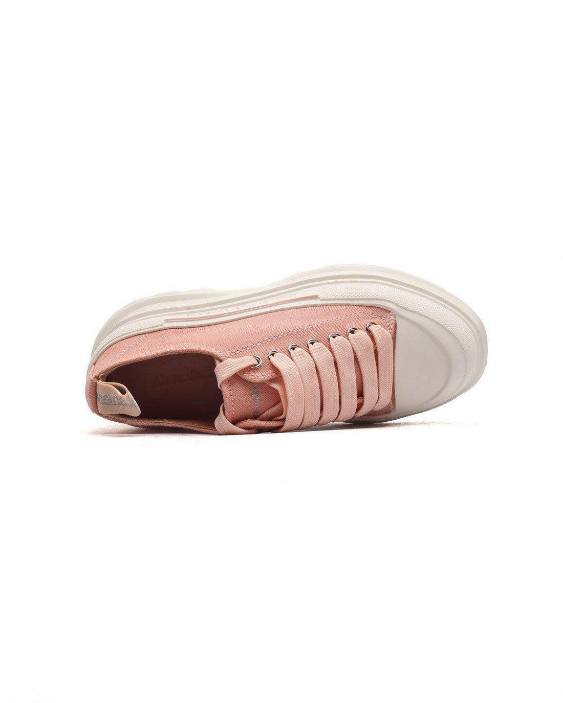 Alexander McQueen Women Tread Slick lace-up Sneakers 'Pink/White'