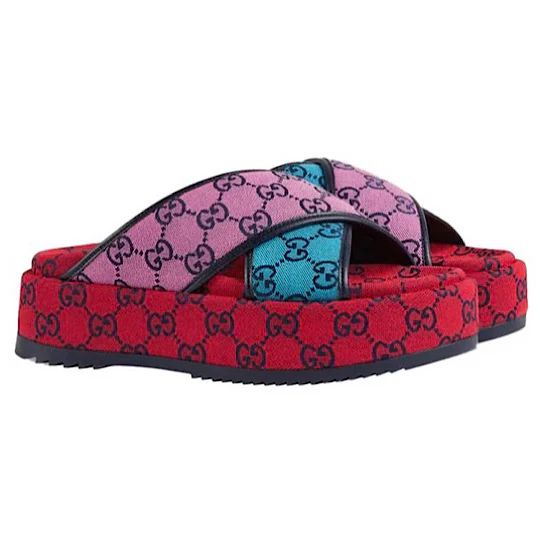 WMNS) Gucci GG Platform Sandal 'Multicolor