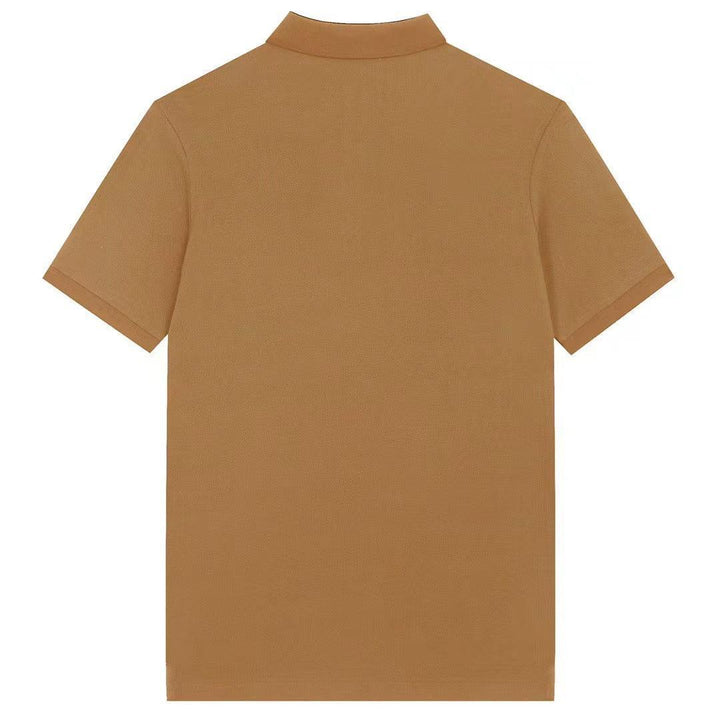 Burberry Brown T-Shirt With Collar