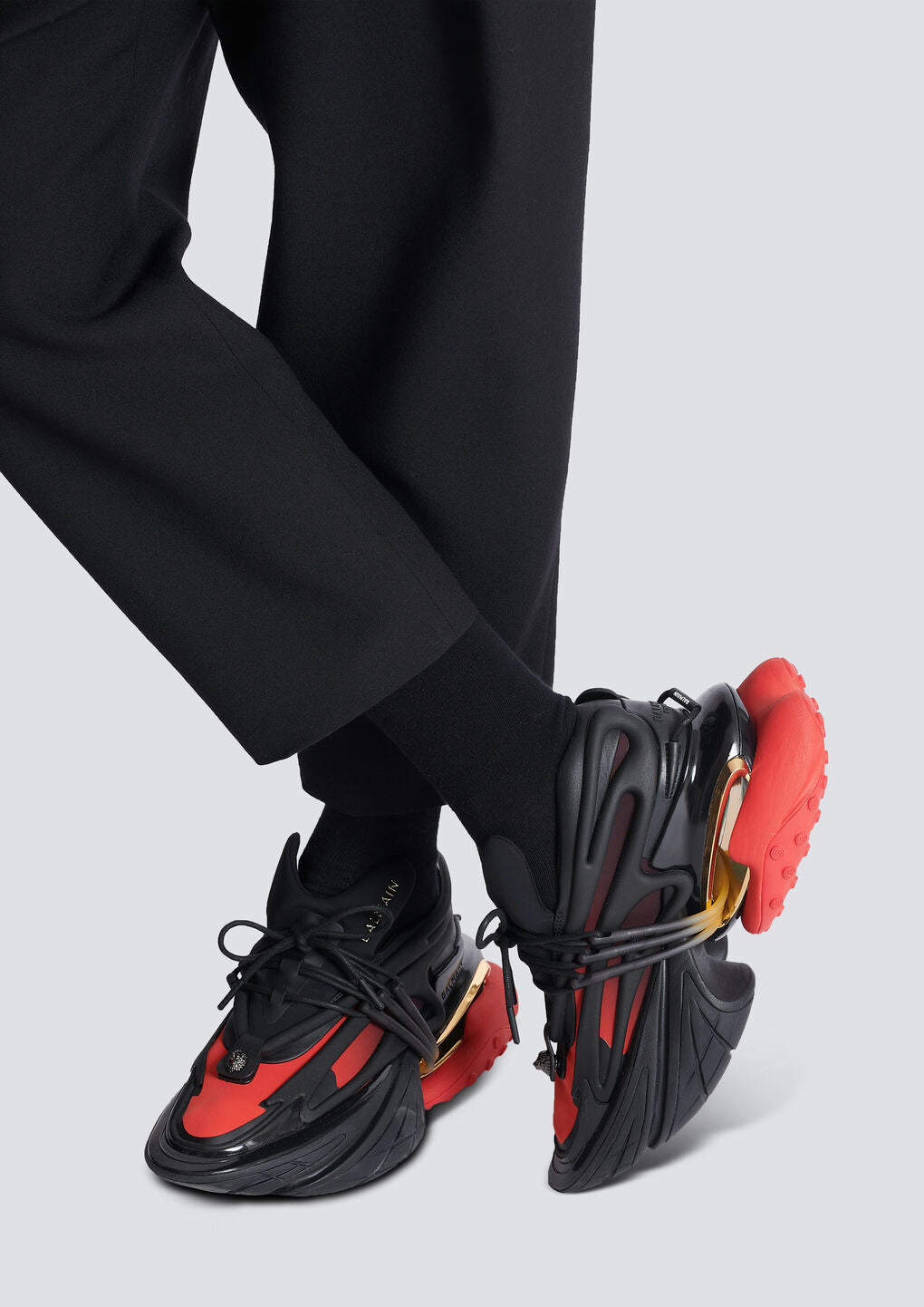 Unicorn low-top trainers in neoprene and leather