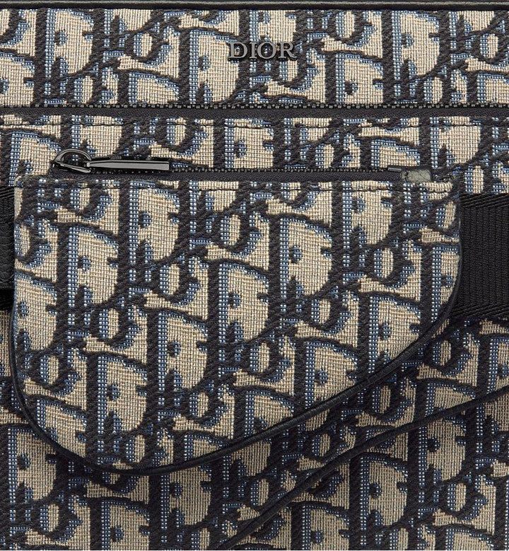 Dior Saddle Triple Pouch Black Dior Oblique Jacquard