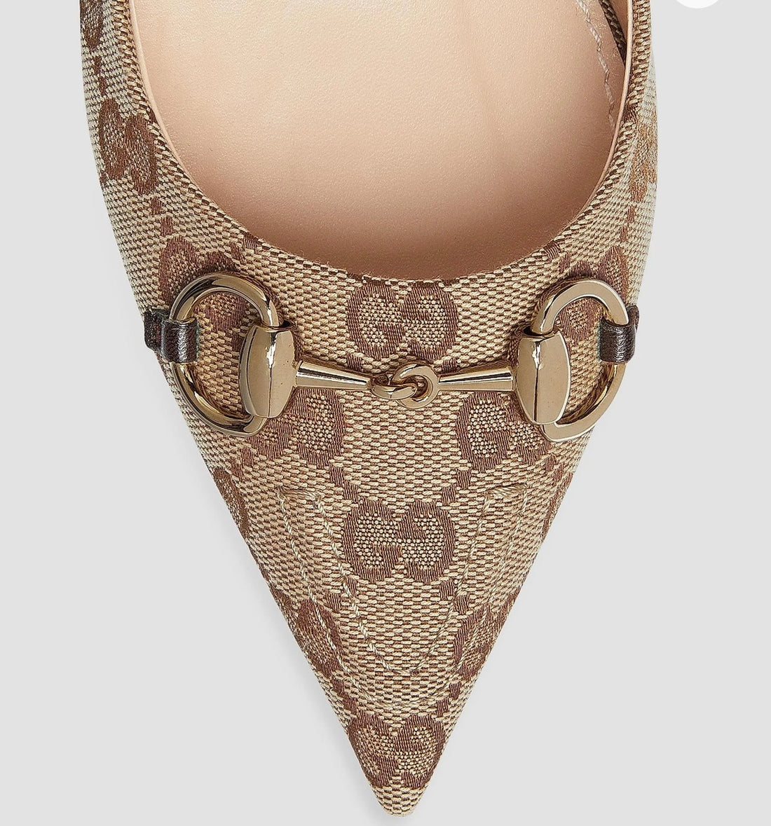 Gucci  Erin 45MM GG Canvas Slingback Pumps