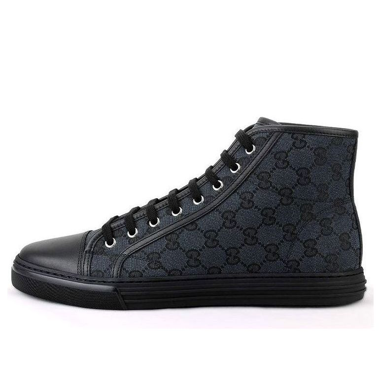 Gucci Monogram High Top Sneakers 'Black