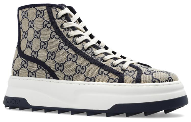 Gucci GG High Top Sneaker 'Beige Blue' 745999-FABZZ-4043
