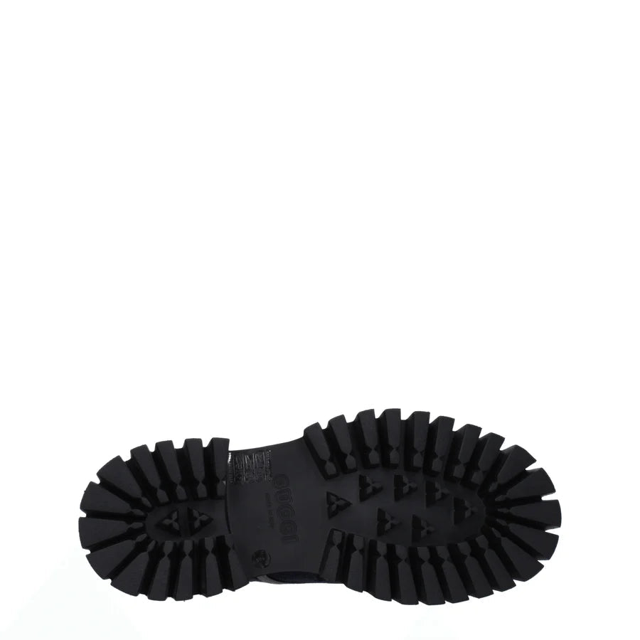 (WMNS) Gucci GG Lace Up Shoes 'Navy' 699552-UKOF0-4549