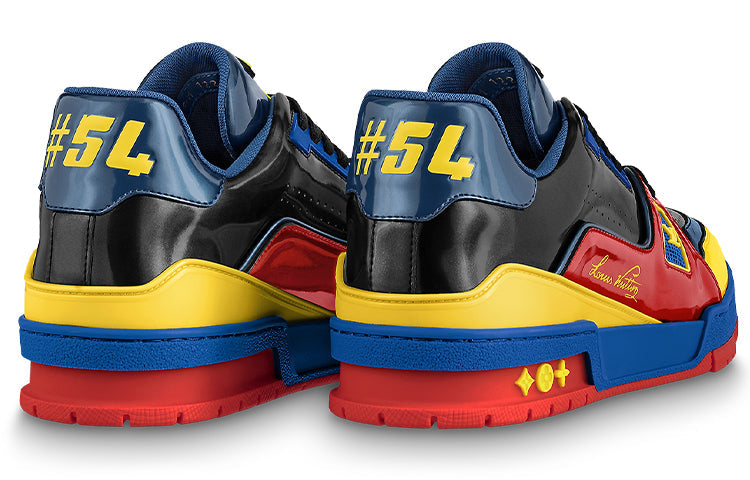 LOUIS VUITTON Trainers 'Black Yellow Blue' 1A9JU2