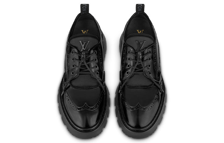 LOUIS VUITTON Lv Bold Derby Shoes 'Black' 1A9ILR
