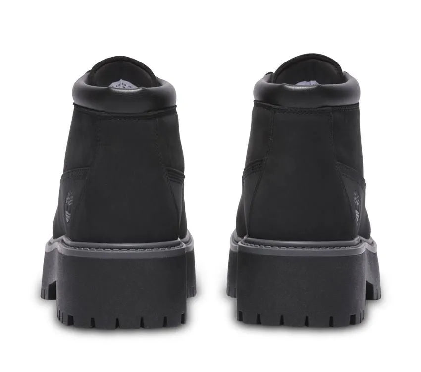 (WMNS) Timberland Stone Street Premium Platform Waterproof Chukka Boots 'Black Nubuck' A5REN