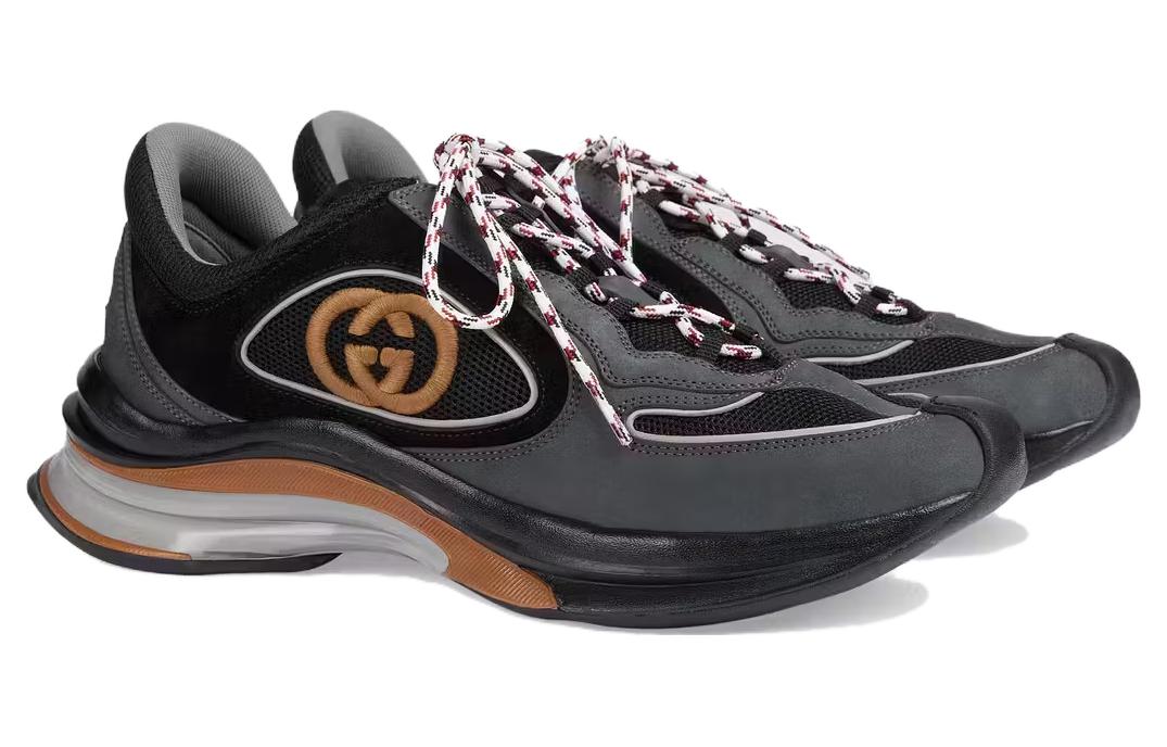 Gucci Run Suede Sneakers 'Black Grey Suede' 749785-AAB62-1241
