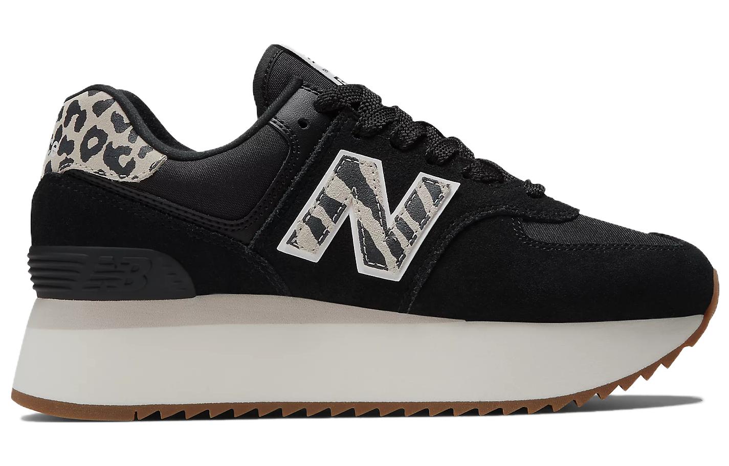 (WMNS) New Balance 574+ 'Black Leopard' WL574ZDA
