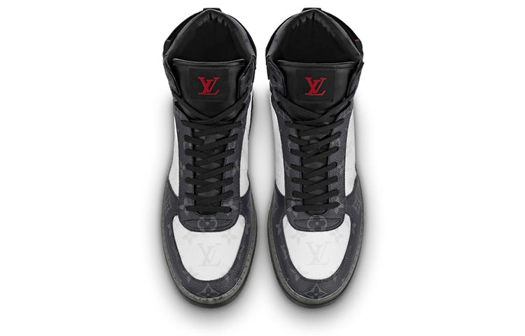 LOUIS VUITTON Tenis Rivoli Sneakers 'White Monogram Ice and Dark Gray Monogram' 1A8V03