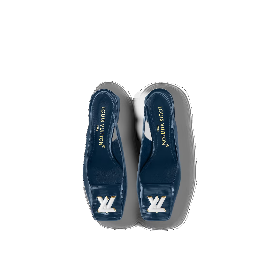 (WMNS) LOUIS VUITTON Shake Slingback Pumps 'Navy' 1ABH7X