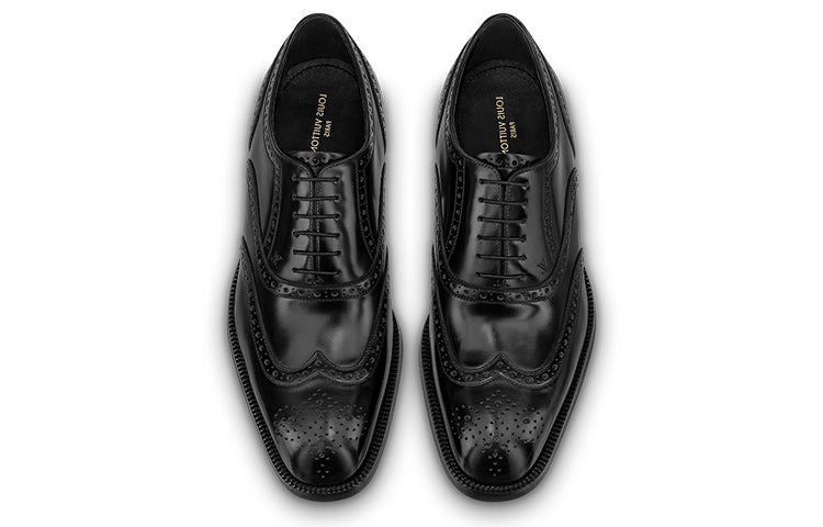 LOUIS VUITTON Graduate Lace Up Derby Shoes 'Black' 1A9HD3