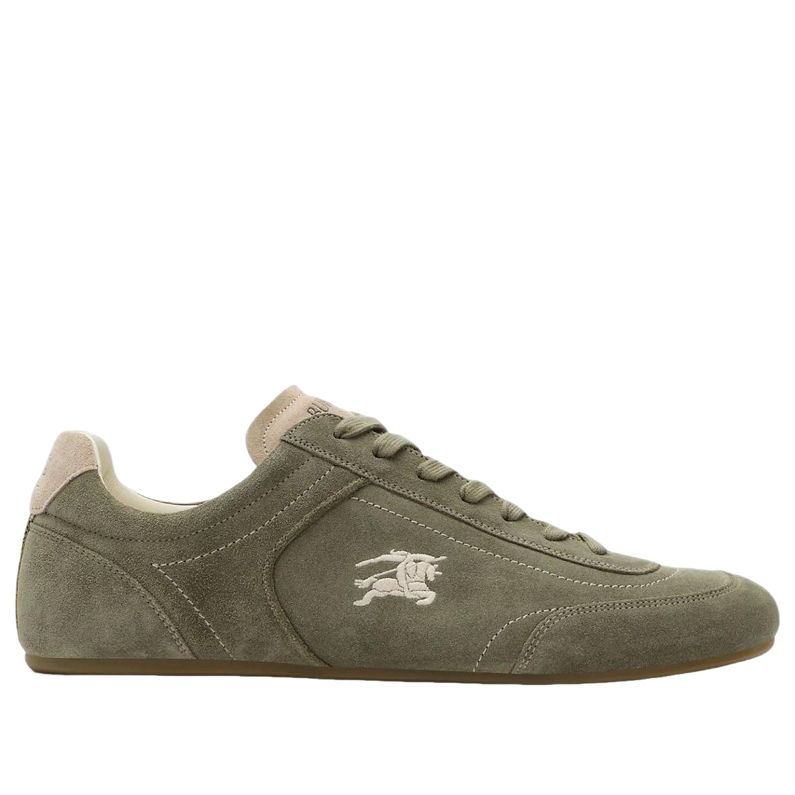 Burberry Leather Knight Runner Sneakers 'Airforce Green Tawny Beige' 81274751