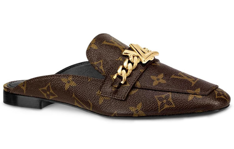 (WMNS) LOUIS VUITTON Upper Case Monogram Mules 'Brown' 1A4XH4