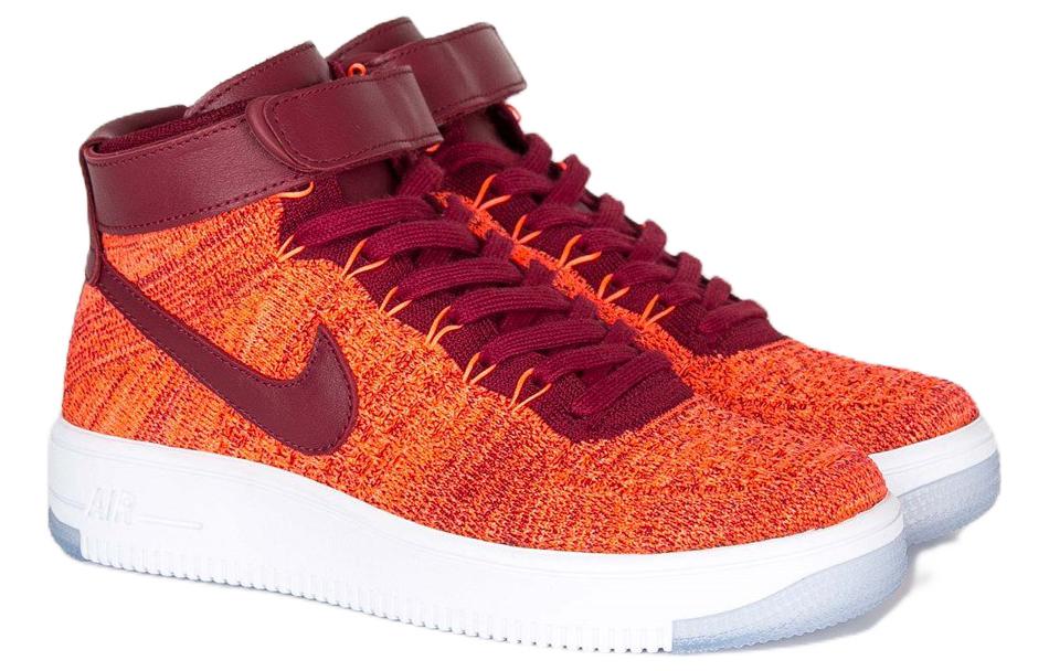 (WMNS) Nike Air Force 1 Flyknit 'Total Crimson' 818018-800