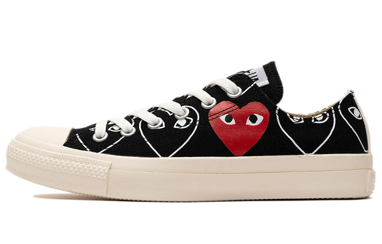 CDG x Converse Chuck Taylor All Star Multi Heart Black 'White Red' 168983C