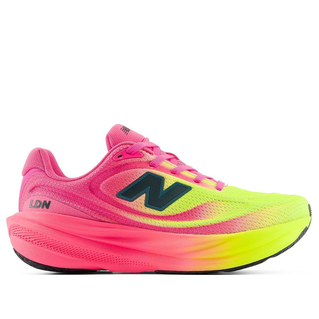 (WMNS) New Balance TCS London Marathon 1080v15 'Pink Heat Alkaline Green' W1080940