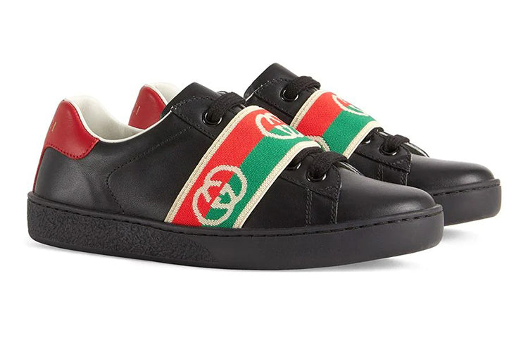(GS) Gucci Ace Sneaker With Interlocking G Web 'Black' 662212-D8050-1065