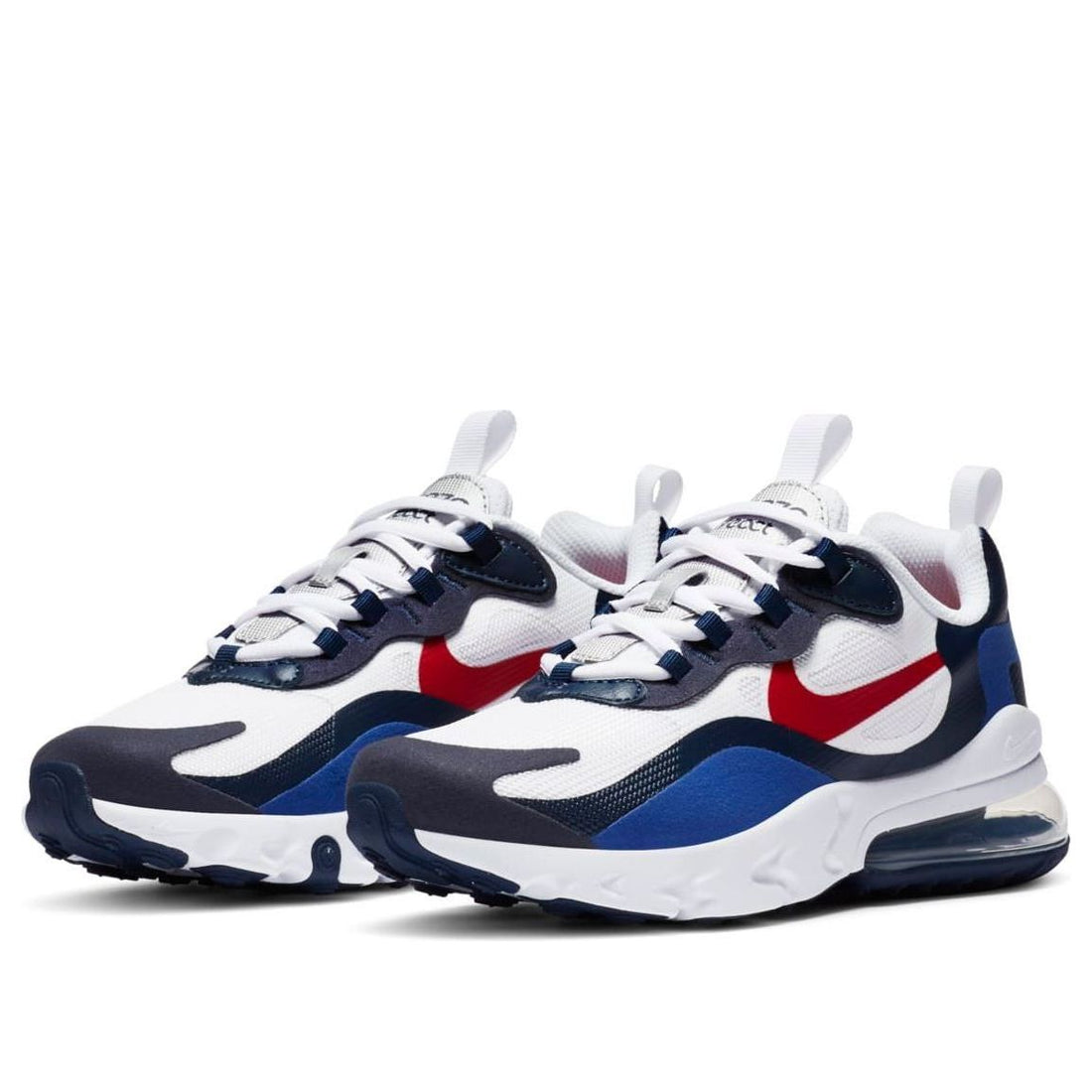 (GS) Nike Air Max 270 React 'White Midnight Navy Red' CZ5582-100