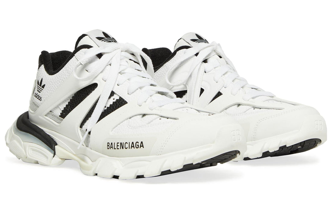 (WMNS) adidas Originals x Balenciaga Track Forum Low Top Sneaker 'White Black' 741106W3CZ19010 #