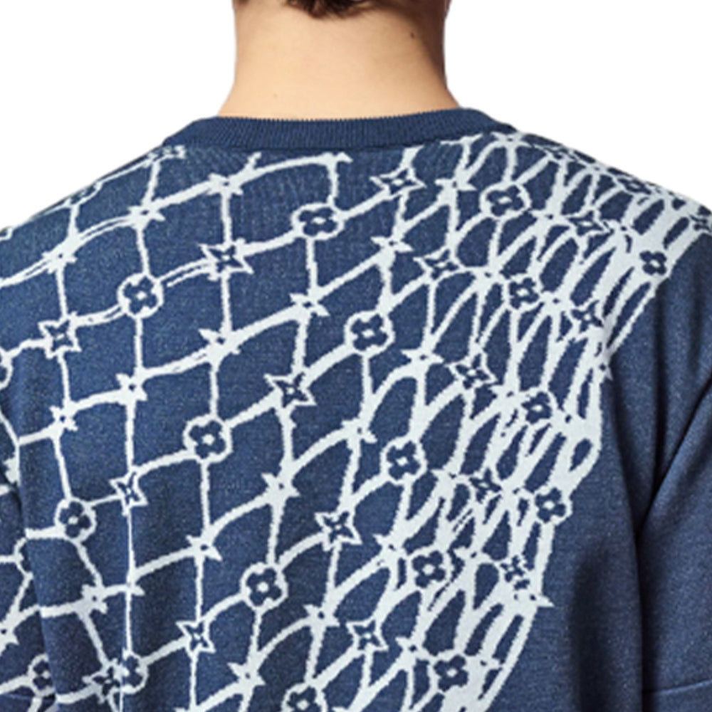 LOUIS VUITTON Cotton T-shirt 'Blue' 1AFQQR