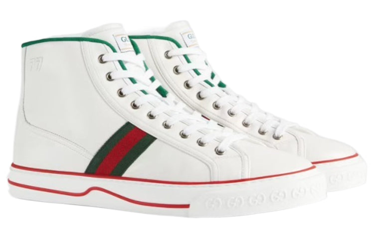 Gucci Tennis 1977 High 'White Green Red' 644734-17L20-9071