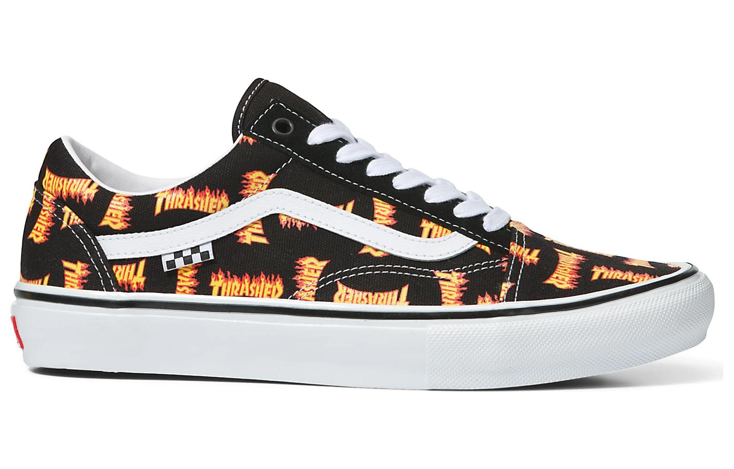 Vans Thrasher x Skate Old Skool 'Allover Thrasher Flame Logo' VN0005W0BML