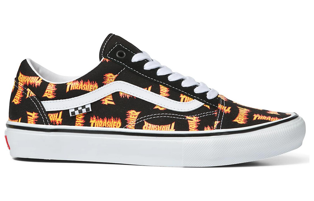 Vans Thrasher x Skate Old Skool 'Allover Thrasher Flame Logo' VN0005W0BML