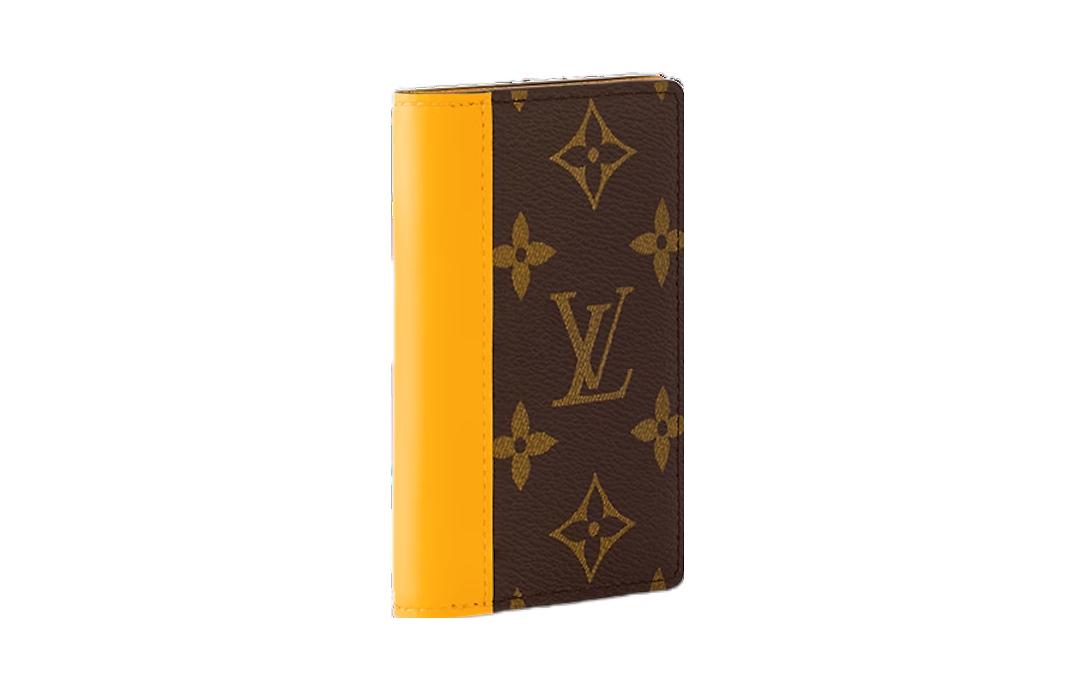 LOUIS VUITTON Pocket Organizer Monogram Macassar Canvas 'Jaune Mat' M82955