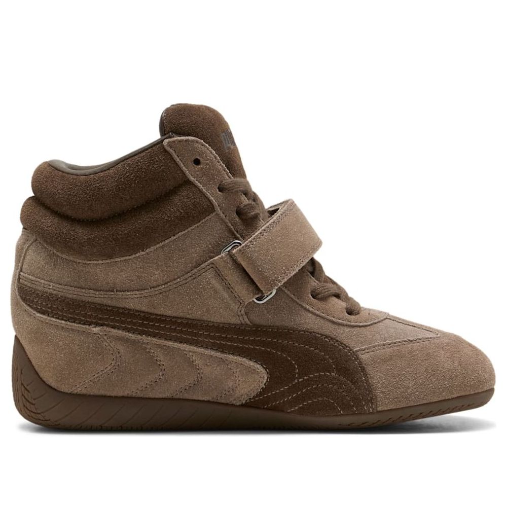 (WMNS) PUMA x Alexander McQueen Speedcat Mid Wedge 'Brown' 407878-01