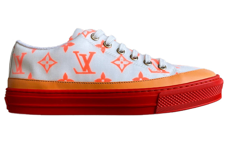 (WMNS) LOUIS VUITTON Stellar Sneakers 'White Orange Monogram' 1A65UD